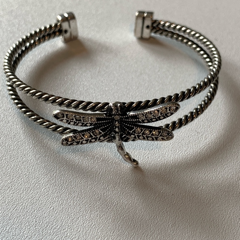 Silver Dragonfly Bracelet